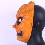 Halloween Scary Pumpkin Head Mask Latex Face Shield