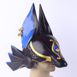 Genshin Impact Cyno Cosplay Helmet Halloween Mask Accessories