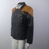 Star Trek Picard 3 Captain Riker Red Geordi Brown Blue Leather Jackets Starfleet Cosplay Costumes