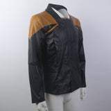 Star Trek Picard 3 Captain Riker Red Geordi Brown Blue Leather Jackets Starfleet Cosplay Costumes