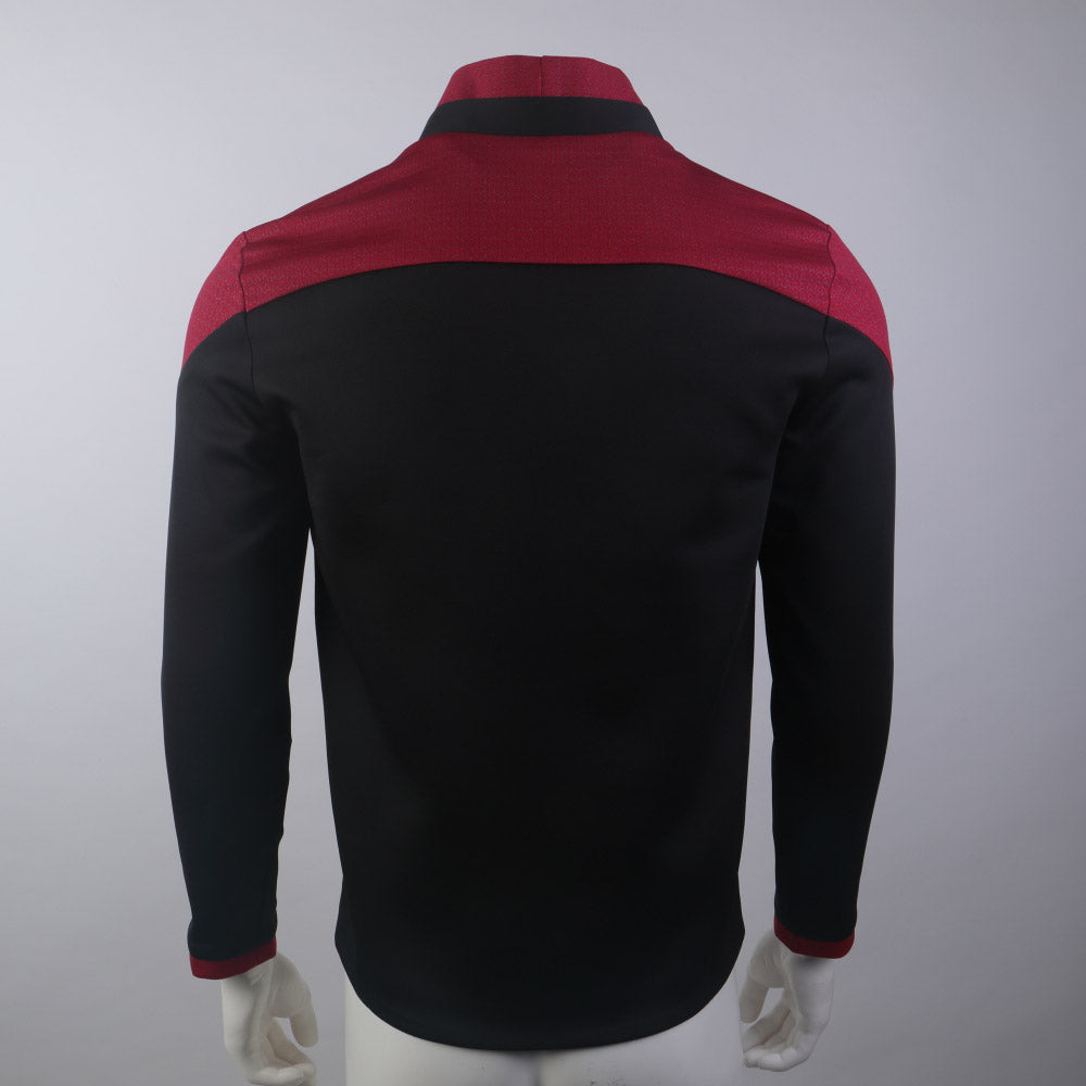 Star Trek Picard 3 Red Geordi Gold Blue Dress Uniform Starfleet Jacket Shirts Cosplay Costume