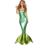 Women's Sexy Sea Creature Metallic Mermaid Fantasy Halloween Costumes