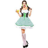 Women German Dirndl Beer Girl Maid Dress Cutest Fraulein Sexy Costume