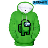 Among Us Cosplay No Zipper Hoodie Halloween Costume
