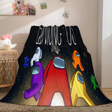 Among Us Cosplay Flannel Blanket Room Decoration Throw