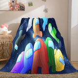 Among Us Cosplay Flannel Blanket Room Decoration Throw