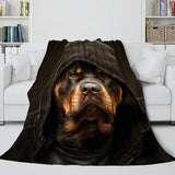 Animal Dog Cosplay Flannel Blanket Room Decoration Throw