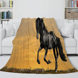 Animal Horse Cosplay Flannel Blanket Room Decoration Throw