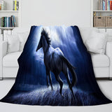 Animal Horse Cosplay Flannel Blanket Room Decoration Throw