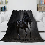 Animal Horse Cosplay Flannel Blanket Room Decoration Throw