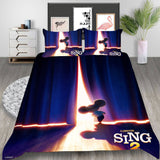 Animated Movie Sing 2 Cosplay Bedding Set Duvet Cover Halloween Bed Sheets