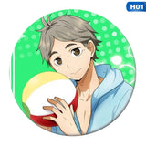 Haikyuu!! enamel pin Volleyball Boy Tsukishima Firefly Cosplay Bedge Halloween Props
