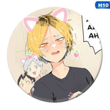 Haikyuu!! enamel pin Volleyball Boy Tsukishima Firefly Cosplay Bedge Halloween Props