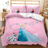 Anime Frozen Cosplay Duvet Cover Set Halloween Quilt Cover