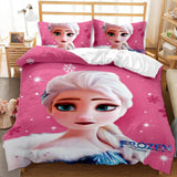 Anime Frozen Cosplay Duvet Cover Set Halloween Quilt Cover