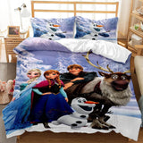 Anime Frozen Cosplay Duvet Cover Set Halloween Quilt Cover