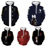 Anime Tokyo Revengers Cosplay Hoodie Sweater Halloween Costume