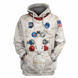 Armstrong Astronaut Space Suit Cosplay Hoodie Halloween Costume
