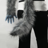 Anime BEASTARS Legoshi The Wolf Costumes Face Helmet Gloves Tail Cosplay Animal Wolf Helmet Masquerade Costume Props