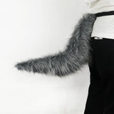 Anime BEASTARS Legoshi The Wolf Costumes Face Helmet Gloves Tail Cosplay Animal Wolf Helmet Masquerade Costume Props