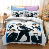 BTS Bangtan Boys Cosplay Bedding Set Duvet Cover Halloween Sheets Bed Set