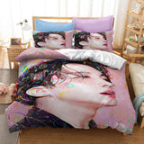 BTS Bangtan Boys Cosplay Bedding Set Duvet Cover Halloween Sheets Bed Set