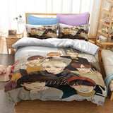 BTS Bangtan Boys Cosplay Bedding Set Duvet Cover Halloween Sheets Bed Set