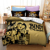 Bendy And The Ink Machine Cosplay Bedding Set Duvet Cover Halloween Bed Sheets