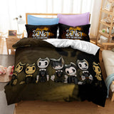 Bendy And The Ink Machine Cosplay Bedding Set Duvet Cover Halloween Bed Sheets