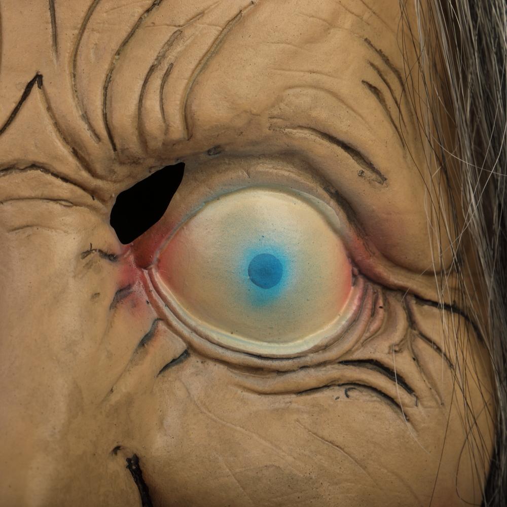 Cosermart Latex Mask Scary Horror Adult Masks Dressed Zombie Devil Halloween Party Prop Masquerade Cosplay Old Woman - bfjcosplayer