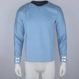 Cosplay SNW Medical Doctor Joseph Blue Uniform Starfleet Officer Tops Shirts for Men