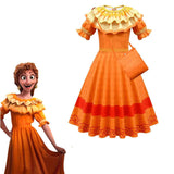 Encanto Mirabel Luisa Cosplay Girl Dress Halloween Costume