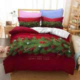 Father Christmas Cosplay Bedding Set Duvet Cover Halloween Bed Sheets