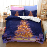 Father Christmas Cosplay Bedding Set Duvet Cover Halloween Bed Sheets
