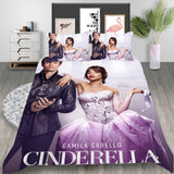 Film Cinderella Cosplay Bedding Set Duvet Cover Halloween Bed Sheets