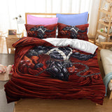 Film Venom Cosplay Bedding Set Duvet Cover Halloween Bed Sheets