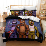 Five Nights at Freddy's Cosplay Bedding Duvet Cover Halloween Sheets Bed Set