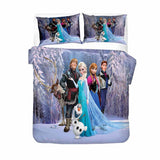 Frozen Cosplay Bedding Set Duvet Cover Halloween Sheets