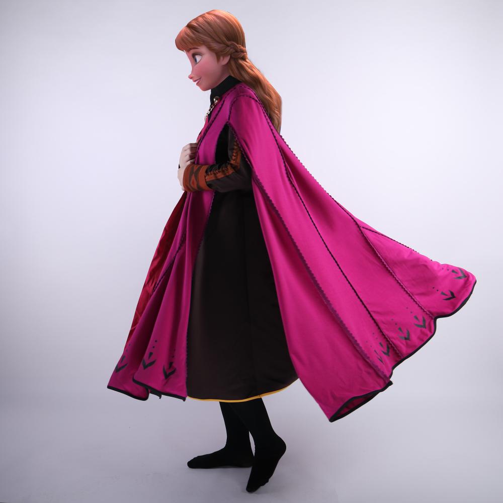 2019 Movie Frozen 2 Anna Elsa Princess Cosplay Costume Fancy Dress Customize Halloween Suit - bfjcosplayer
