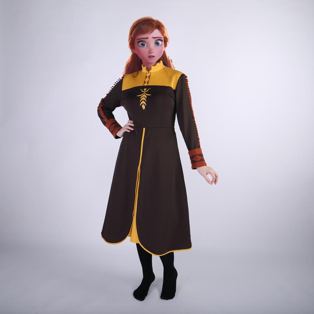 2019 Movie Frozen 2 Anna Elsa Princess Cosplay Costume Fancy Dress Customize Halloween Suit - bfjcosplayer