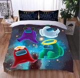 Game Among Us Cosplay Duvet Cover Set Halloween Quilt Cover