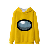 Game Among Us Cosplay No Zipper Hoodie Halloween Costume