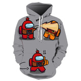 Game Among Us Cosplay No Zipper Hoodie Halloween Costume