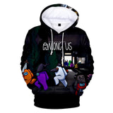 Game Among Us Cosplay No Zipper Hoodie Halloween Costume