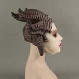 Game Diablo Lilith Sorceress Cosplay Latex Helmet Halloween Props