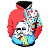 Game Undertale Sans Cosplay Hoodie Halloween Costume