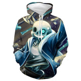 Game Undertale Sans Cosplay Hoodie Sweater Halloween Costume