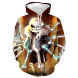 Game Undertale Sans Cosplay Hoodie Sweater Halloween Costume