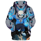Game Undertale Sans Cosplay Hoodie Sweater Halloween Costume
