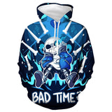Game Undertale Sans Cosplay Hoodie Sweater Halloween Costume
